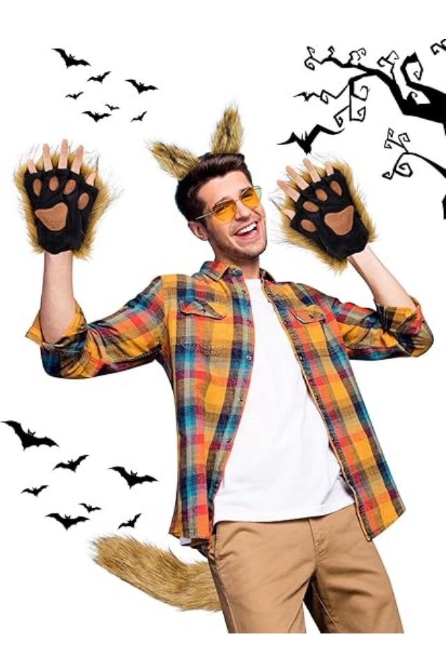 Costume de Halloween pentru Cupluri: Scufita Rosie si Lupul - Set Complet 5 Piese [4]