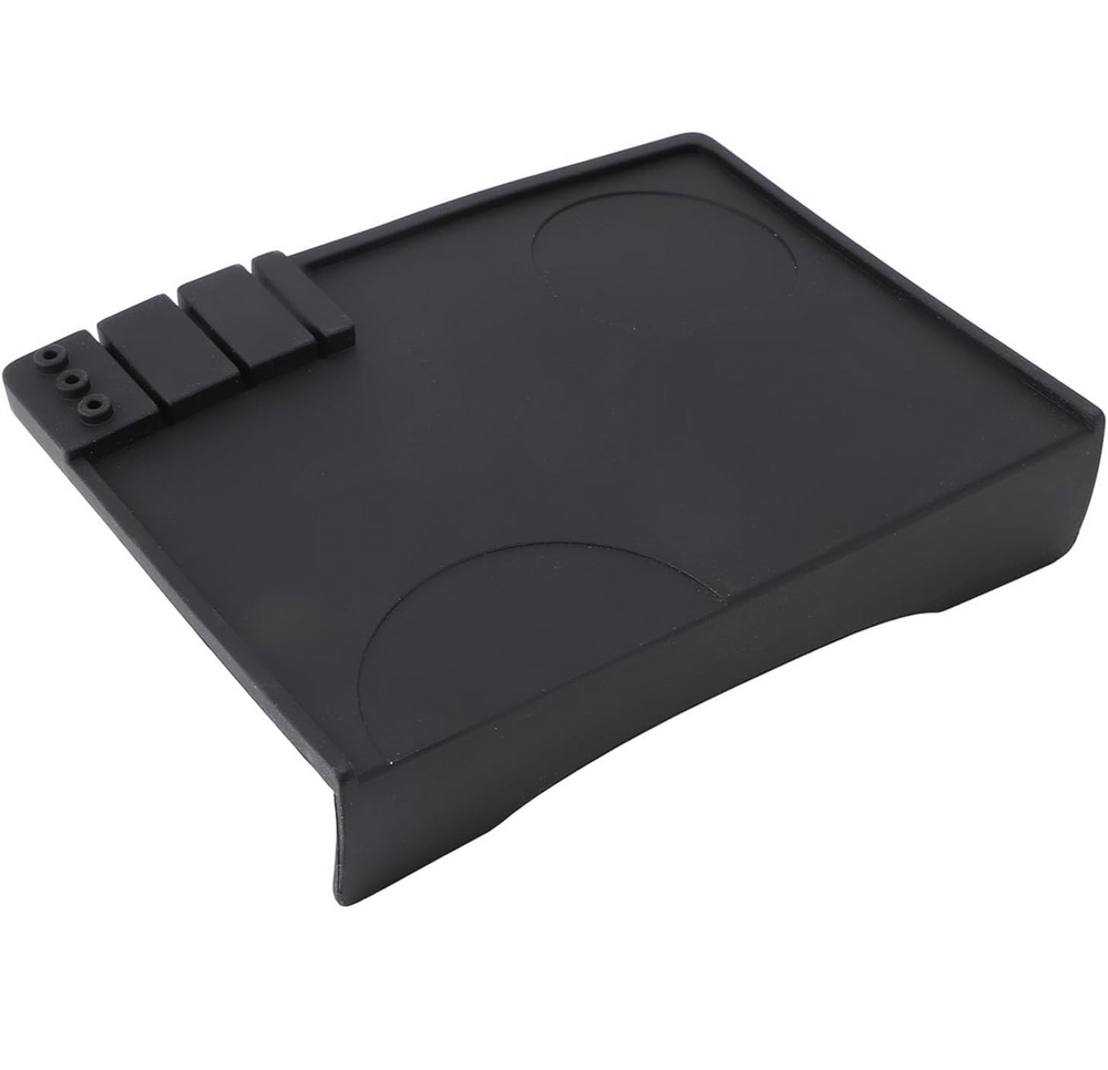 Covoraș pentru Presarea Cafelei, din Silicon Moale, Antiderapant, Negru, 19.5x14.5 cm [1]