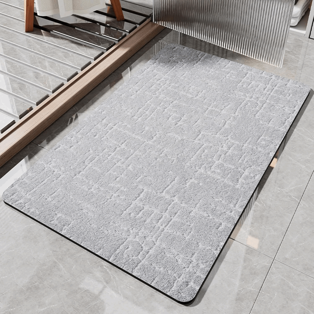 Covoras super absorbant pentru baie cu uscare rapida, anti-alunecare, 60x90 cm [2]