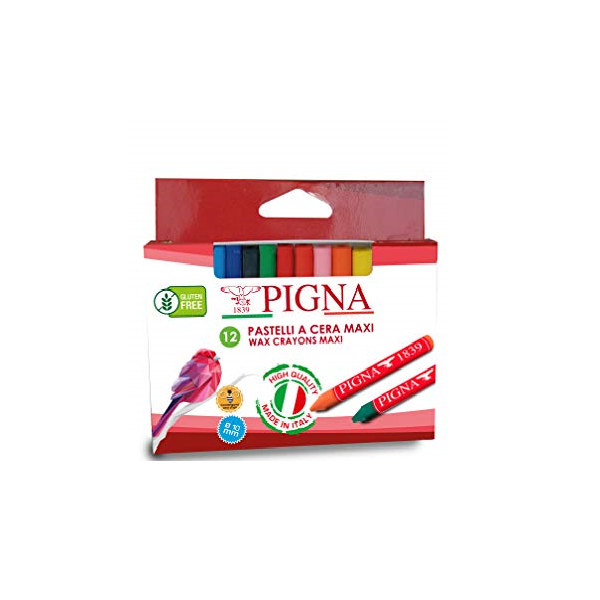 Creioane colorate, din ceara, Pachet de 12 maxi [1]
