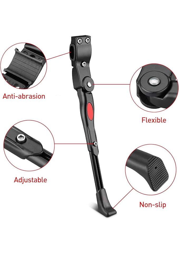 Cric Bicicletă Rainmae din Aluminiu Reglabil 34,5–40 cm, Compatibil cu Roți 20–29 Inch, Suport Lateral Antiderapant pentru MTB, Biciclete de Șosea, City Bike, E-Bike [2]