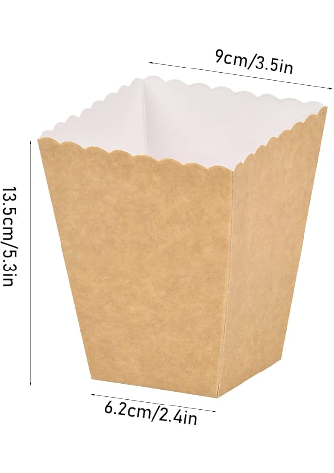 Cutii de popcorn din carton marime S (9 x 6.2 x 13.5) - GMRL [2]