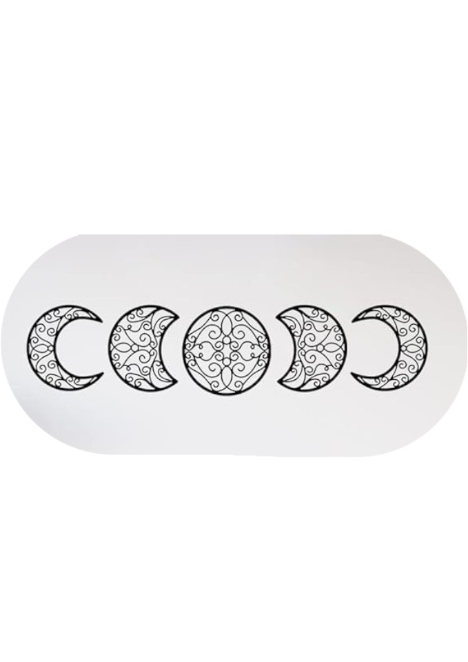 Decoratiuni de perete cu fazele lunii, din lemn, set de 5 bucati, Shackcom - 46EH [1]