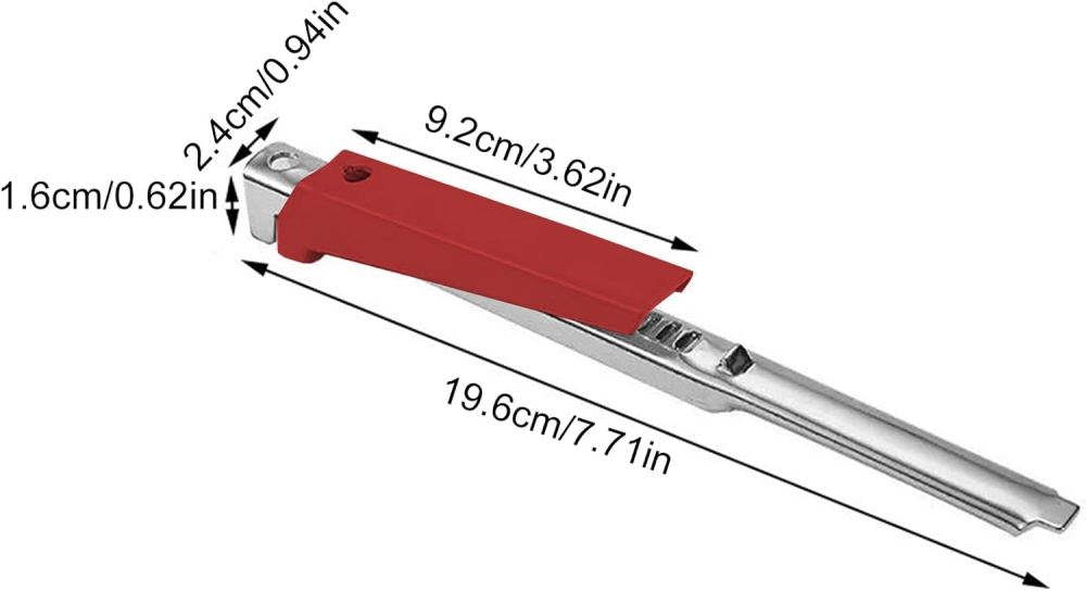 Deschizator Borcane si Sticle, Metalic, Rezistent si Reglabil, usor de folosit, rosu – ideal pentru seniori [3]