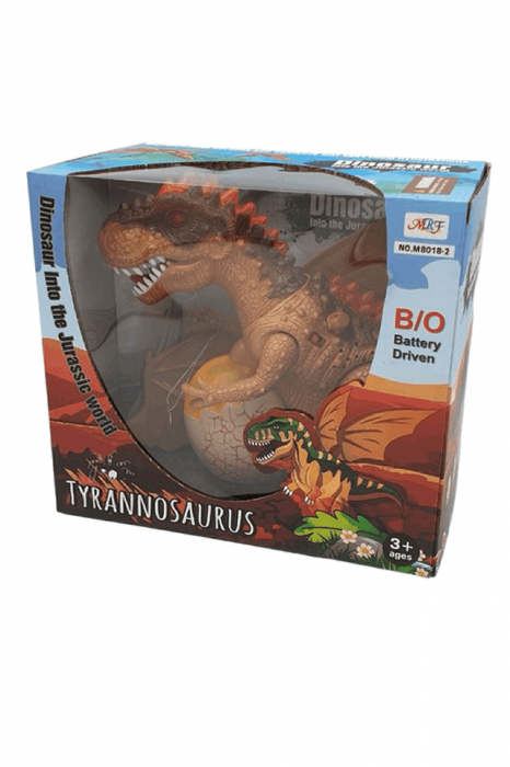 Dinozaur Tyrannosaurus interactiv cu lumini si sunete, Maro, 35x 21 cm [2]