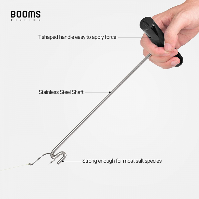 Dispozitiv pentru scoaterea rapida a carligele din gura pestilor, Booms Fishing R08, 25 cm, negru [4]