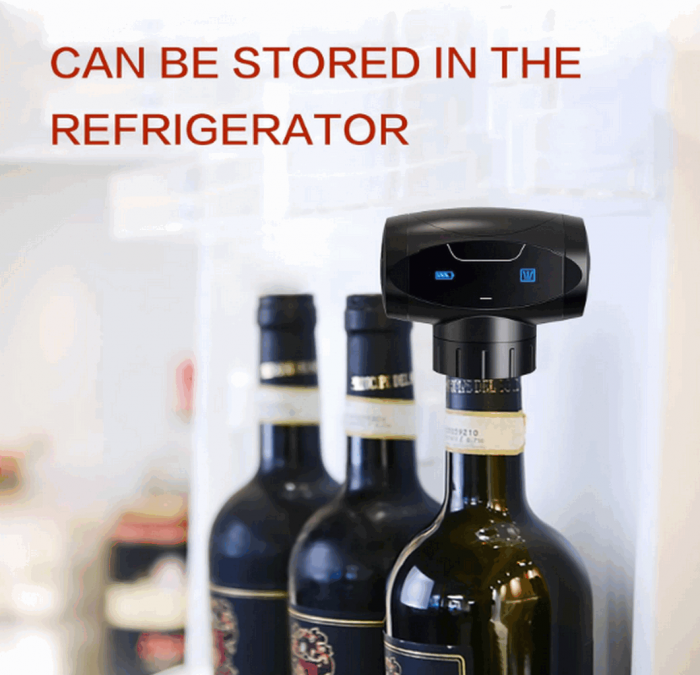 Dop de vin profesional cu pompă de vid electrică, EASY Making Life Simple, KVS-4, negru [5]