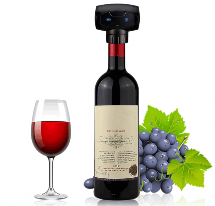 Dop de vin profesional cu pompă de vid electrică, EASY Making Life Simple, KVS-4, negru [2]