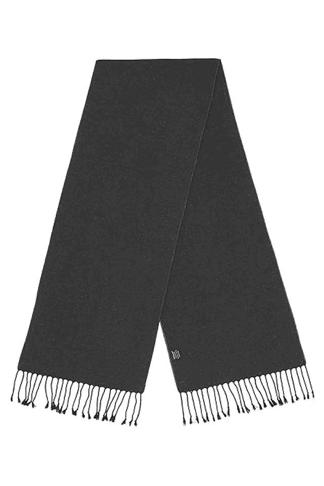Eșarfă lungă din bumbac pentru bărbați Soul Young, gri inchis, Z6TP [4]