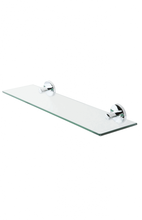 Etajera din sticla cu suport cromat, Haceka Joy, 52 cm [1]