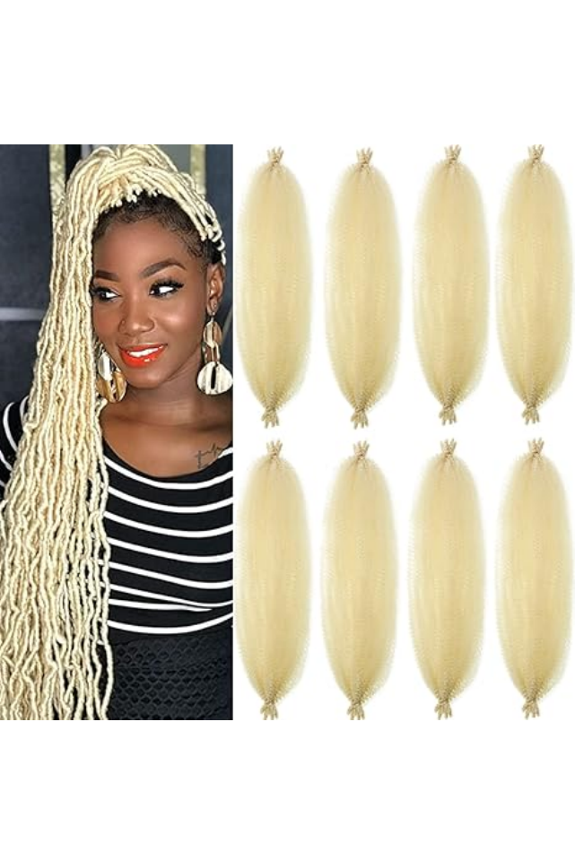 Extensii de Păr Afro Twist 61 cm – 8 Pachete Pre-separate, Culoare blonda [1]