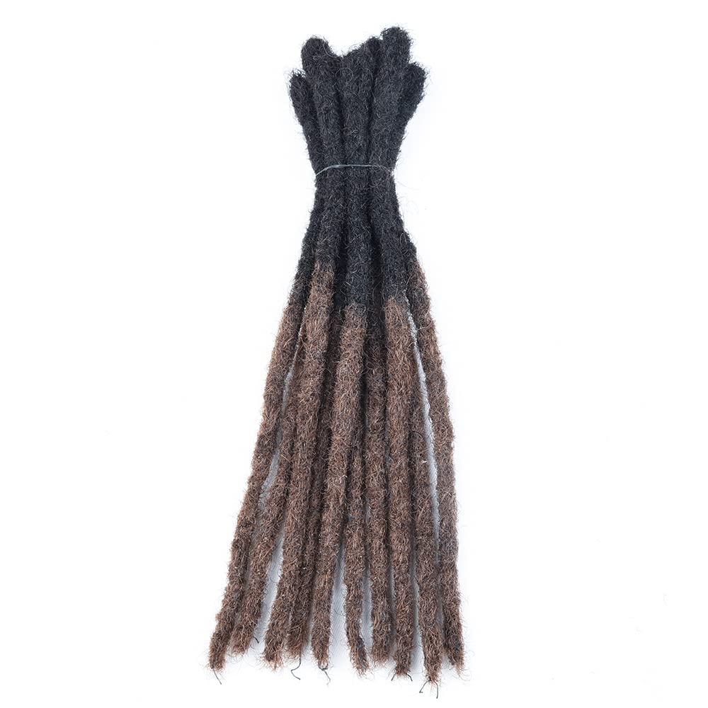 Extensii Dreadlocks 100% Par Natural Uman – 15 Inch, 10 Bucati, Grosime 0.6 cm, Pot fi Vopsite, Decolorate, Ondulate [1]