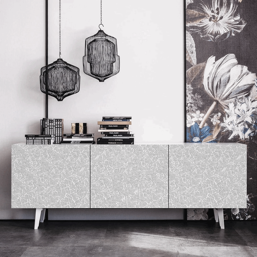 Folie decorativa autoadeziva pentru mobilier, Gri, 30x300 cm, SAAD [3]