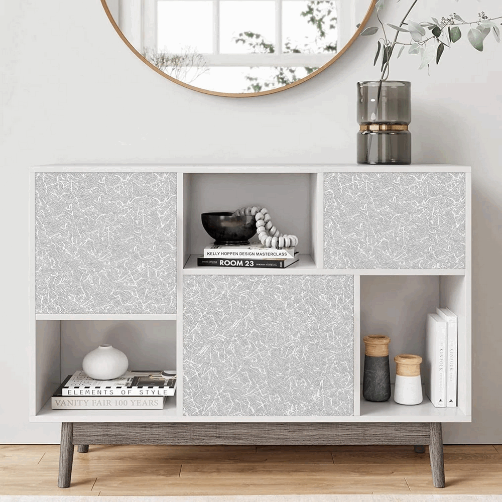 Folie decorativa autoadeziva pentru mobilier, Gri, 30x300 cm, SAAD [8]