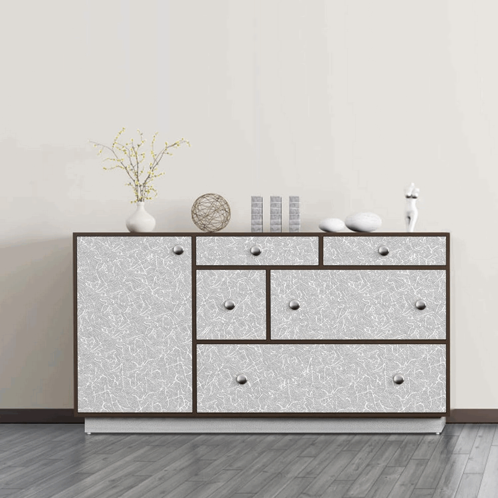 Folie decorativa autoadeziva pentru mobilier, Gri, 30x300 cm, SAAD [4]