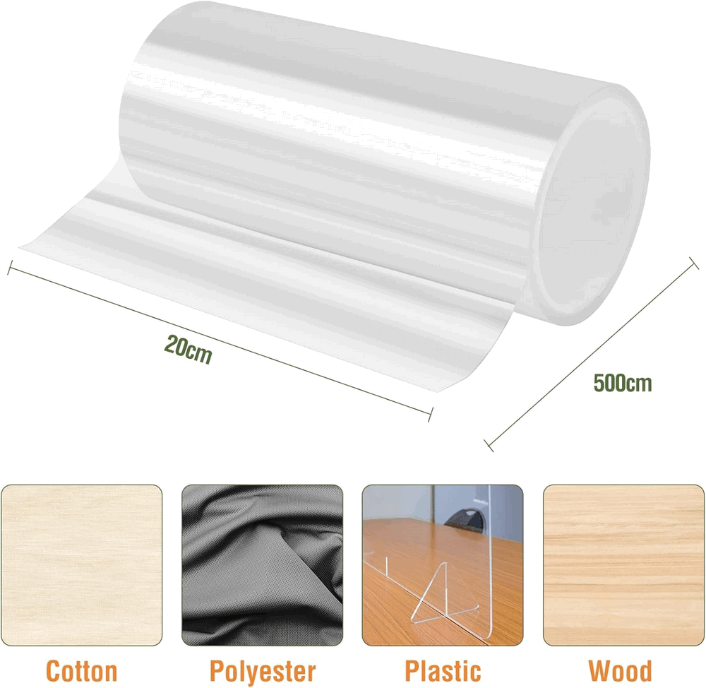 Folie Protectie mobila anti-zgarieturi pentru pisici, transparent, 20x500 cm [2]