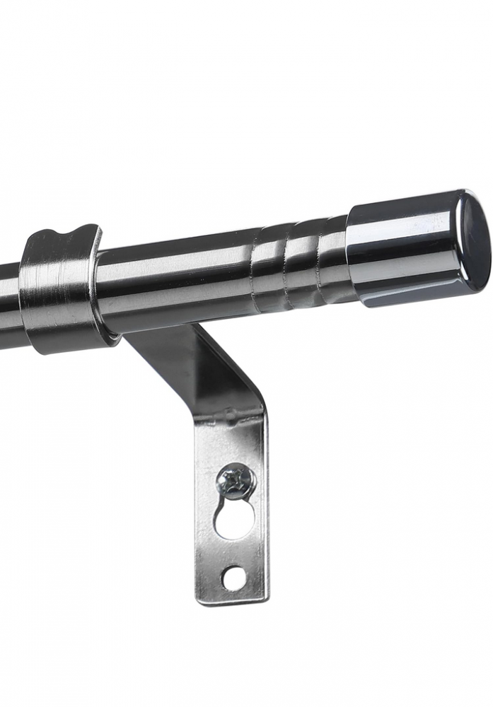 Galerie simpla extensibila pana la 198 cm, metal, diametru 25 mm, argintiu, Inflation [1]