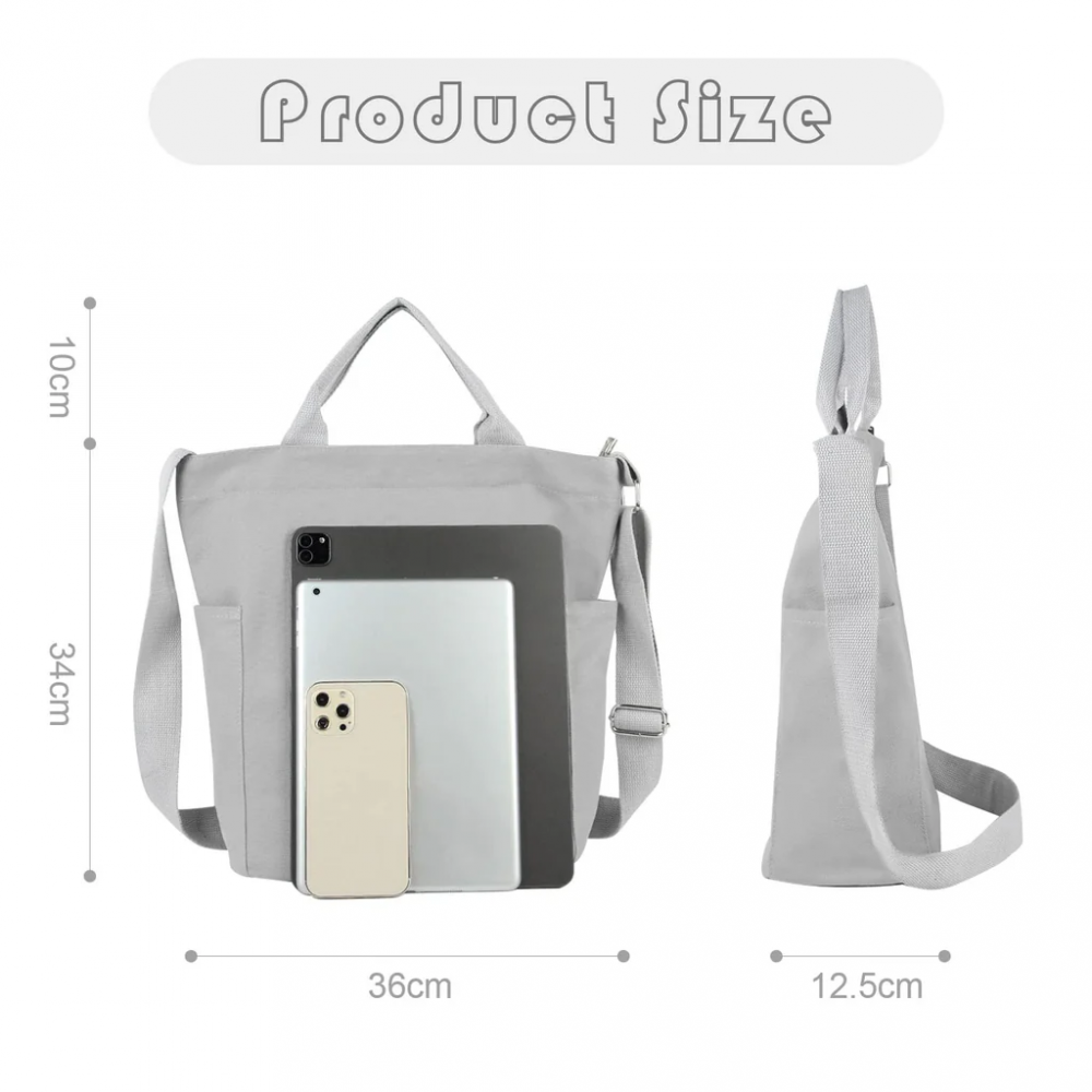 Geanta dama, Syrads, Panza, casual, 36x34x12.5cm, bretea ajustabila [2]