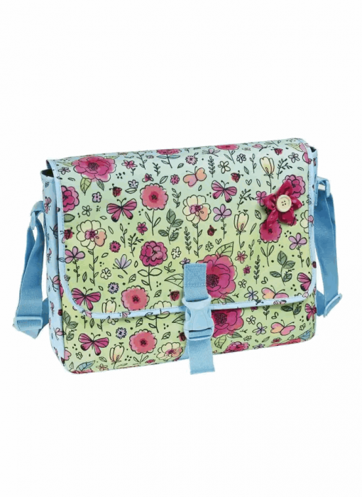 Geanta de umar Busquets Country bag, 36x28x12 cm, culoare albastru [1]