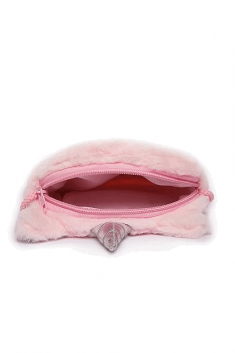 Geanta de umar cu unicorn pentru fetita, 17x17x3.5 cm, Plush, Roz inchis [4]
