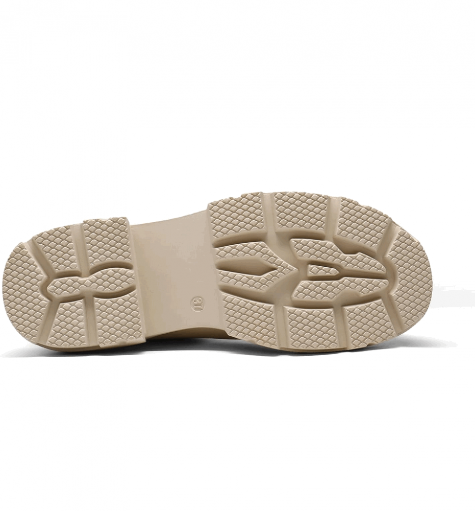 Ghete Chelsea de piele intoarsa ecologica, Dream Pairs, Bej deschis [6]
