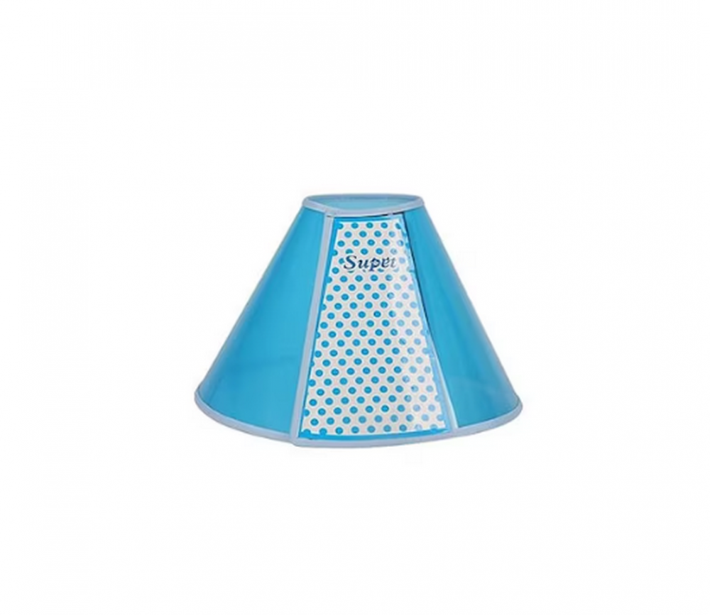 Guler de Protecție pentru Câini și Pisici Supet, Mărime M (Circumferință Gât 30-37 cm), Plastic, Albastru, Reglabil [5]