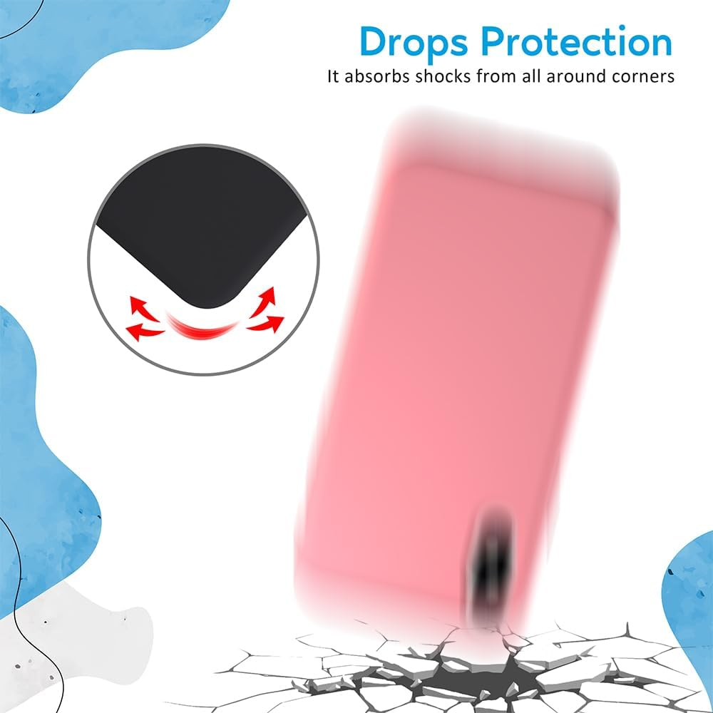 Husa Compatibila cu iPhone X / XS – TPU Semi Rigid cu Interior din Microfibra, Protectie Eleganta si Moale, Roz [6]