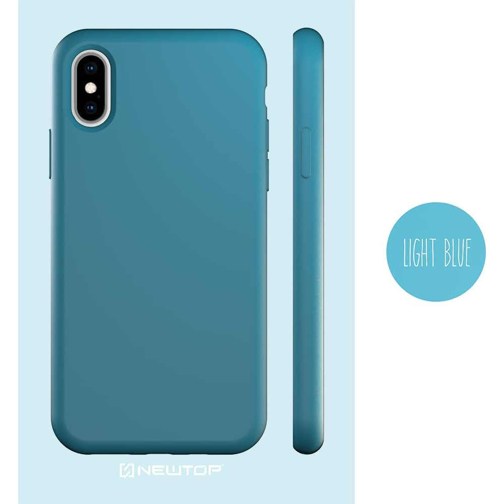 Husa Compatibila cu iPhone XR – TPU Semi Rigid cu Interior din Microfibra, Protectie Eleganta si Confortabila, Albastra [2]