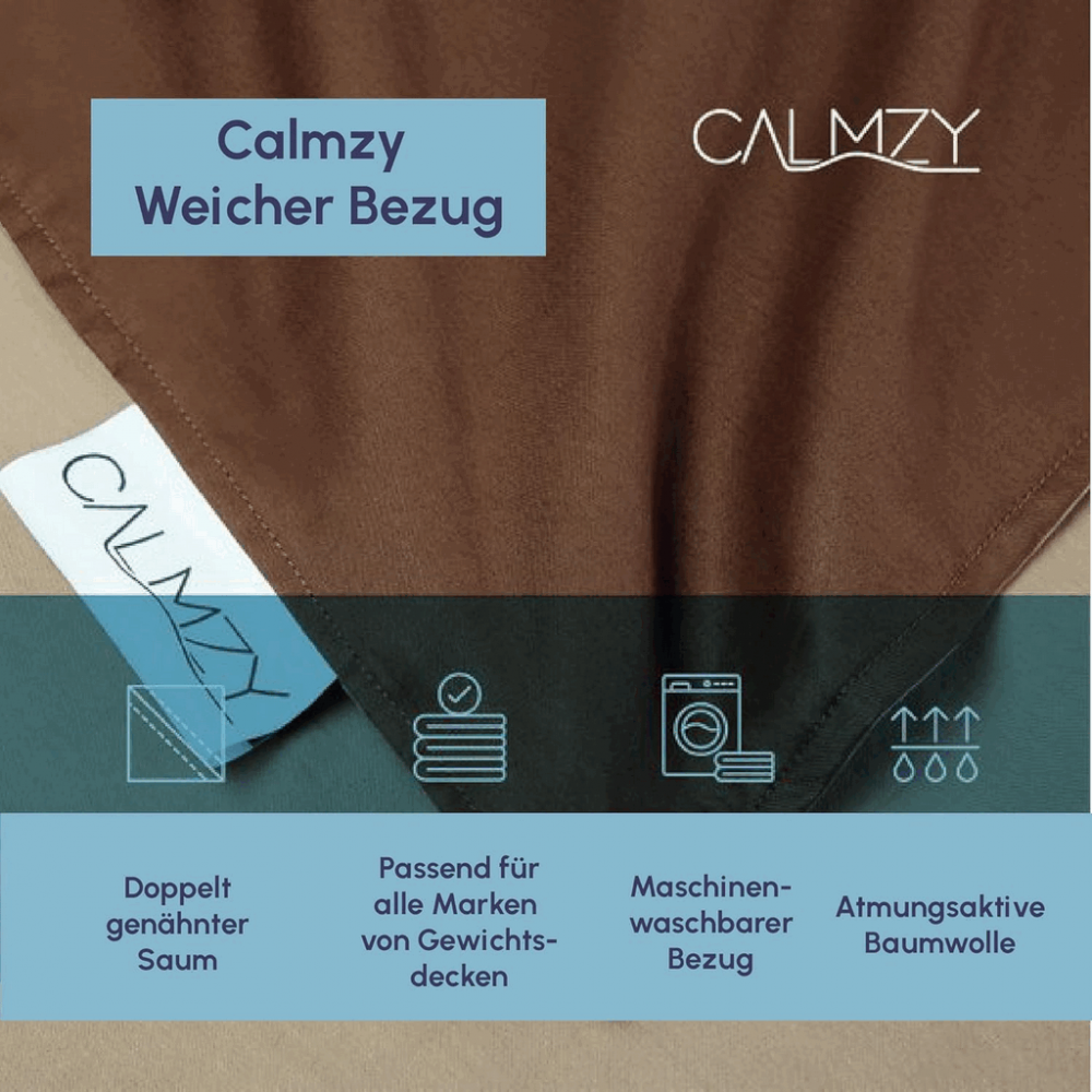 Husa cu fermoar pentru pilota, din bumbac 100%, Calmzy, cu dimensiunea 150/200 [2]