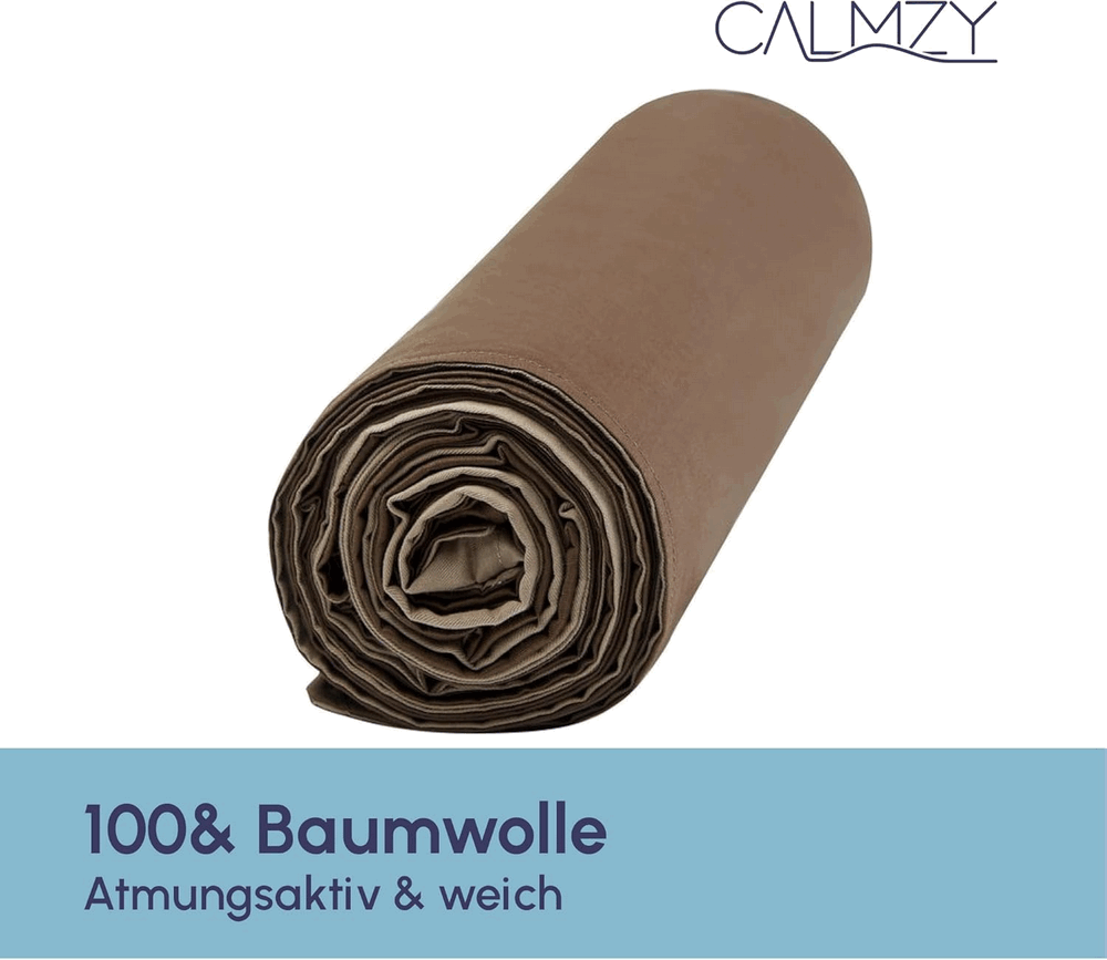 Husa cu fermoar pentru pilota, din bumbac 100%, Calmzy, cu dimensiunea 150/200 [4]