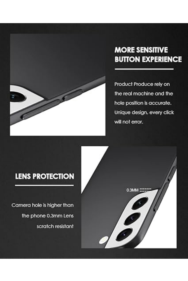 Husa de protectie, subtire si usoara, pentru Samsung Galaxy S22 Plus 5G, culoare neagra, TOOCEAN - 8POL [4]