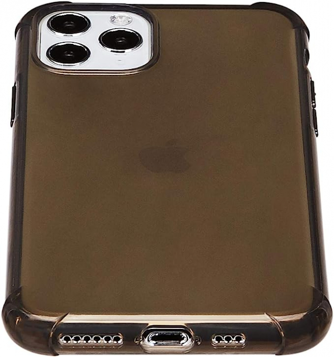 Husa din TPU, pentru iPhone 11 Pro, rezistenta la zgarieturi, negru fumuriu, Amazon Basics [2]