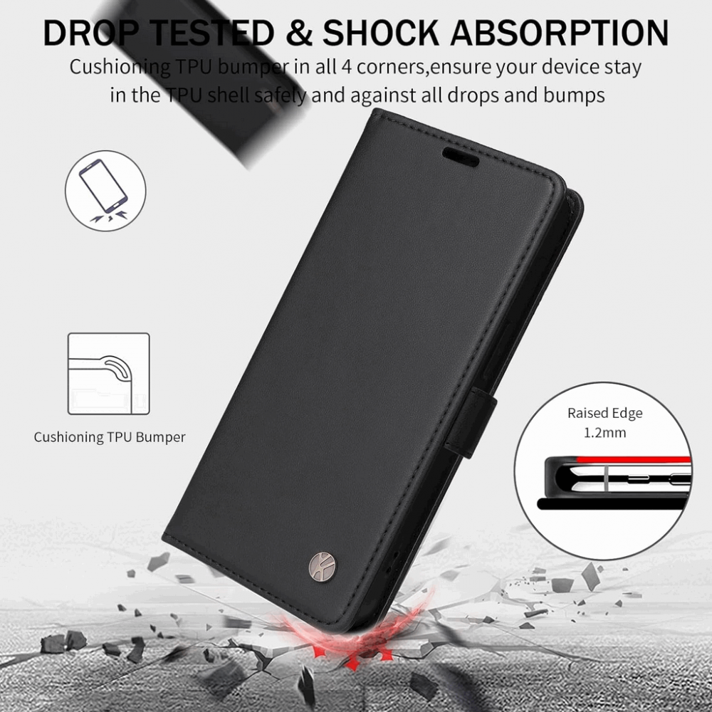Husa Flip din Piele Ecologica pentru Samsung Galaxy S23 Ultra, Inchidere Magnetica, Tip Carte, Suport Card, Protectie Completa [2]