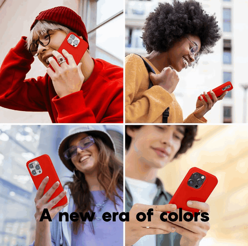 Husă Flyzoo din Silicon Lichid pentru iPhone 14 Plus 6.7, Rezistentă la Zgârieturi, Anti-Amprentă, Protecție Totală, Roz [9]