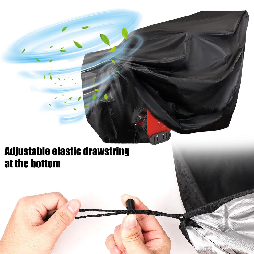 Husa freza zapada 147x132x84 cm, Oxford 600D impermeabila cu snur si catarama – potrivita si pentru motocultor si motosapa [3]