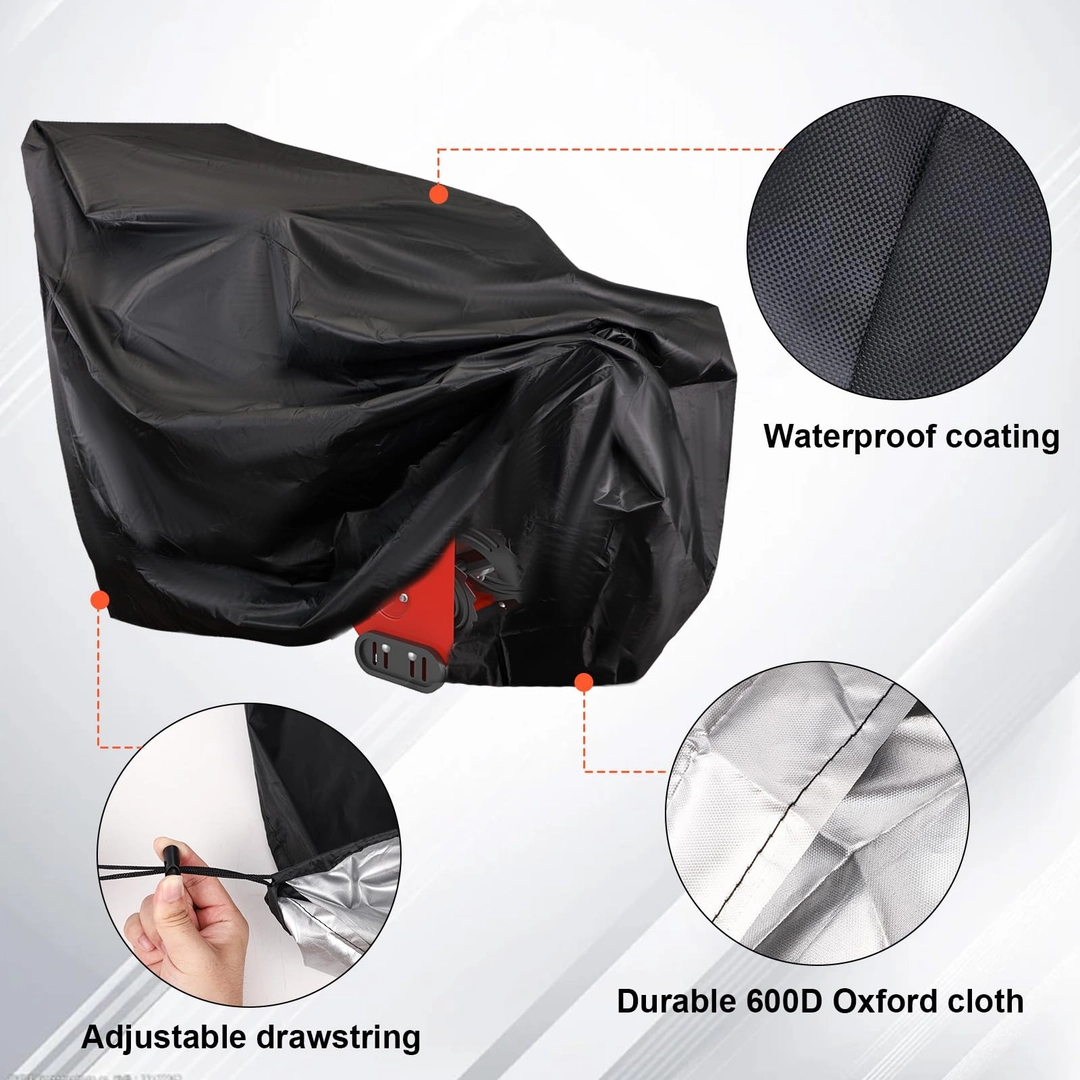 Husa freza zapada 147x132x84 cm, Oxford 600D impermeabila cu snur si catarama – potrivita si pentru motocultor si motosapa [4]