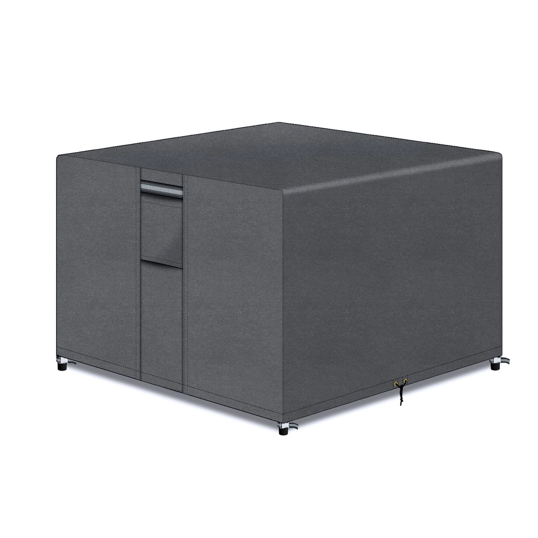 Husa mobilier gradina 135x135x71 cm Oxford 600D impermeabila anti UV gri antracit [1]