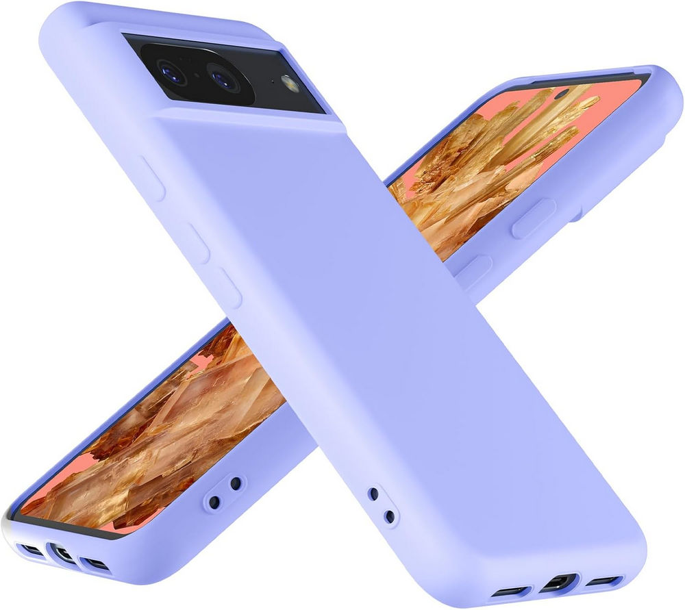 Husa pentru Google Pixel 8 2023, Silicon Lichid, Antisoc, Captuseala din Microfibra, Compatibila Wireless Charging,  Foluu, Mov [7]