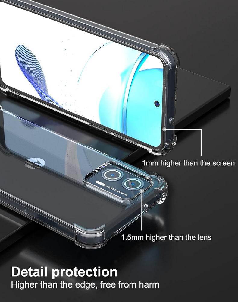 Husa pentru Motorola Moto G53 5G, Foluu, Transparenta, TPU Flexibil, Colturile Intarite, Antisoc si Rezistenta la Zgarieturi [3]