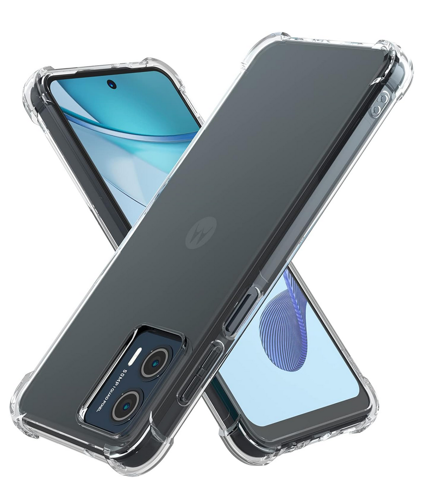 Husa pentru Motorola Moto G53 5G, Foluu, Transparenta, TPU Flexibil, Colturile Intarite, Antisoc si Rezistenta la Zgarieturi [1]
