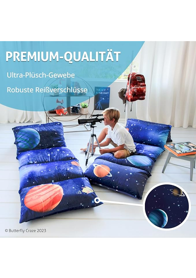 Husa pentru Saltea de Podea, imagine galaxie, Queen Size, 224 x 66 cm [5]
