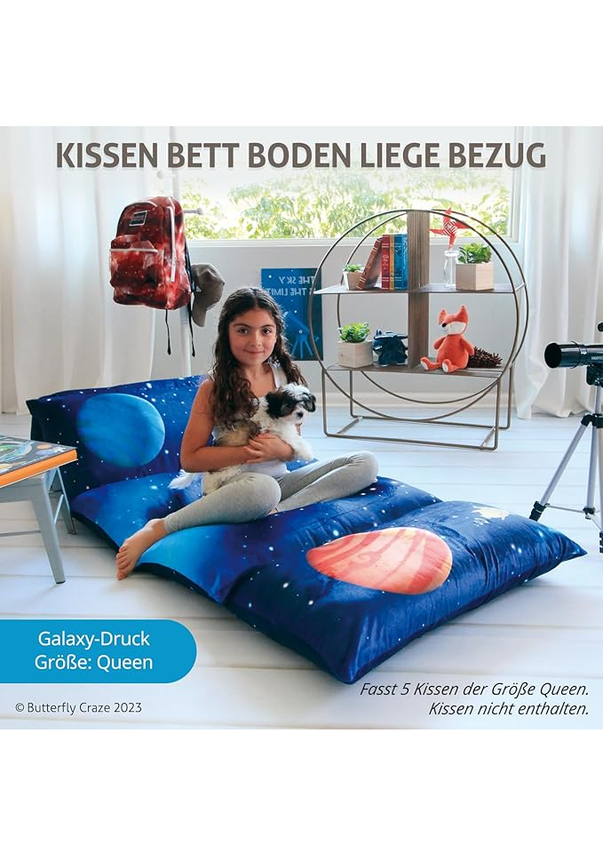 Husa pentru Saltea de Podea, imagine galaxie, Queen Size, 224 x 66 cm [3]