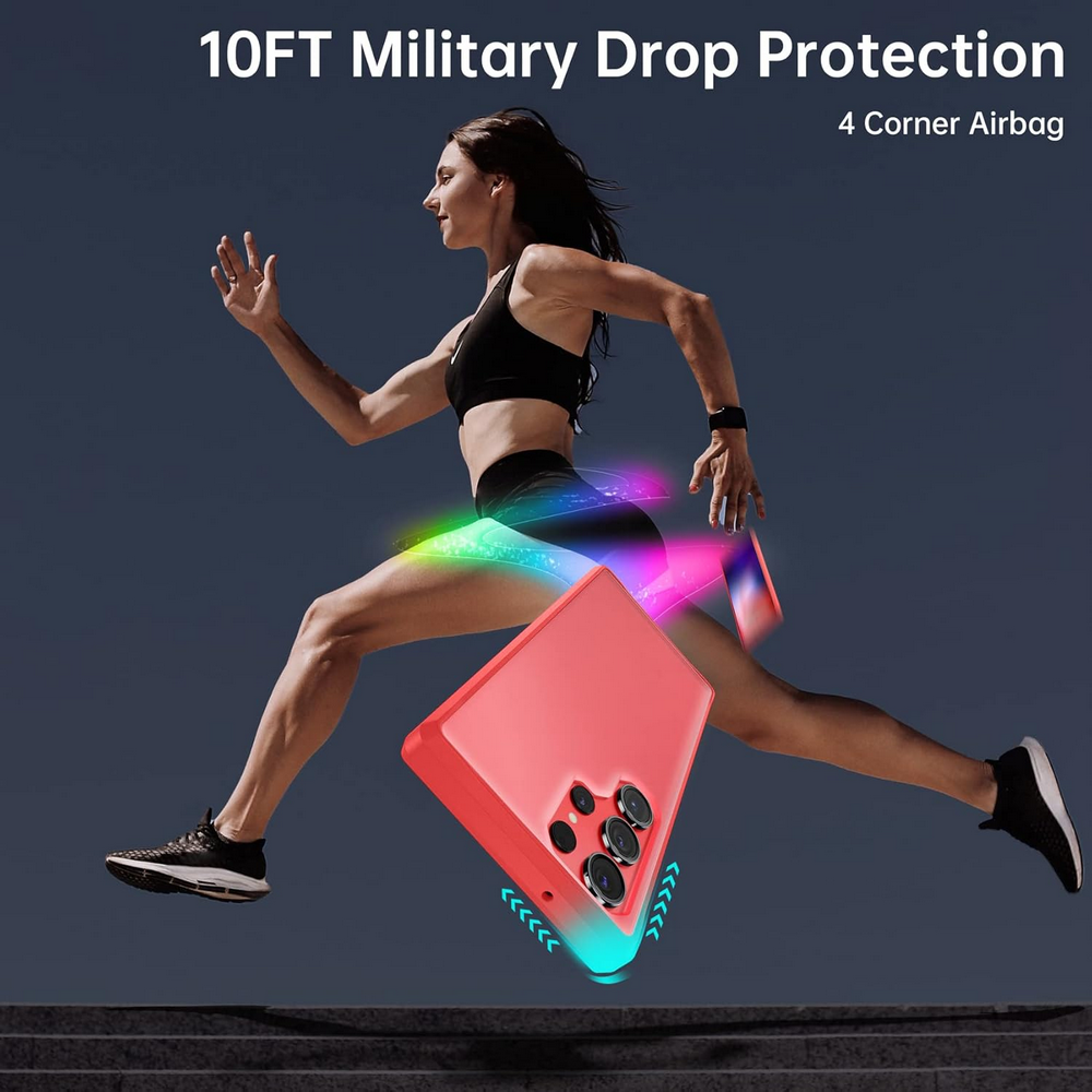 Husa pentru Samsung Galaxy S23 Ultra, 6.8 inch, Protectie Militara 3m, Antiamprenta, Spate Mat si Rigid, Airbags in Colturi, Updeal [4]