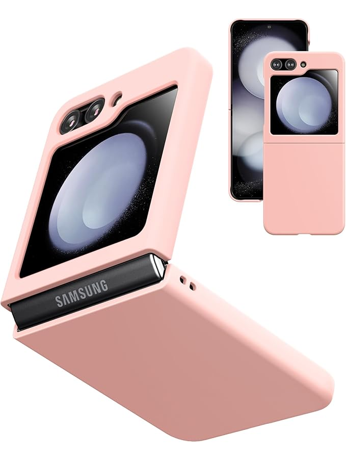 Husă pentru Samsung Galaxy Z Flip 5 (2023), Slim, Mată, cu Protecție Completă și Aderență Antialunecare, Roz [6]