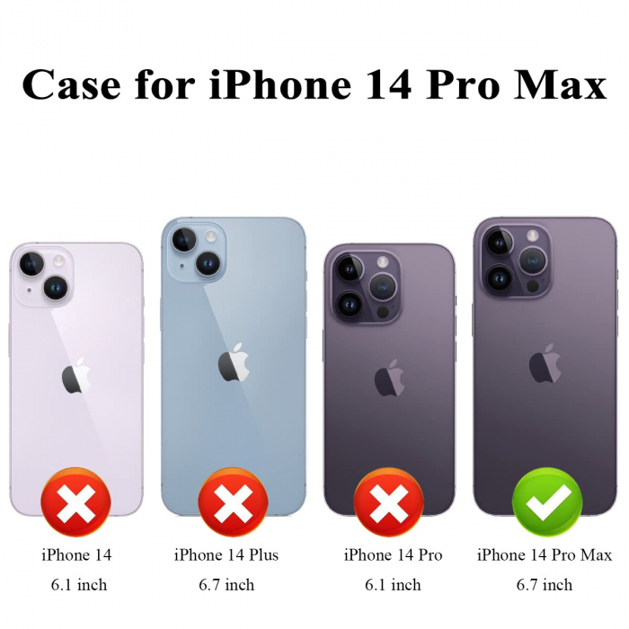 Husa Protectoare pentru iPhone 14 Pro Max cu Suport pentru Carduri si Functie Stand, Leopard si Trandafiri, doar modelul 6.7 inch [2]