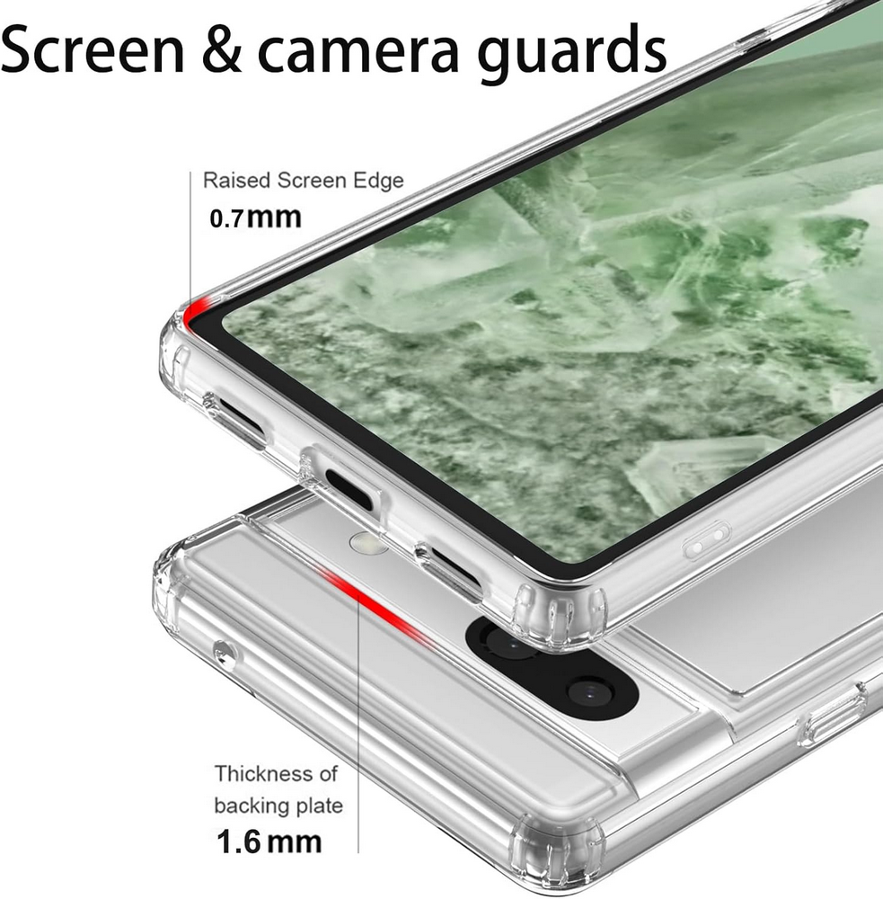 Husa Transparenta Crystal Clear pentru Google Pixel 8a, Protectie Militara, Antisoc, Rezistenta la Zgarieturi [3]
