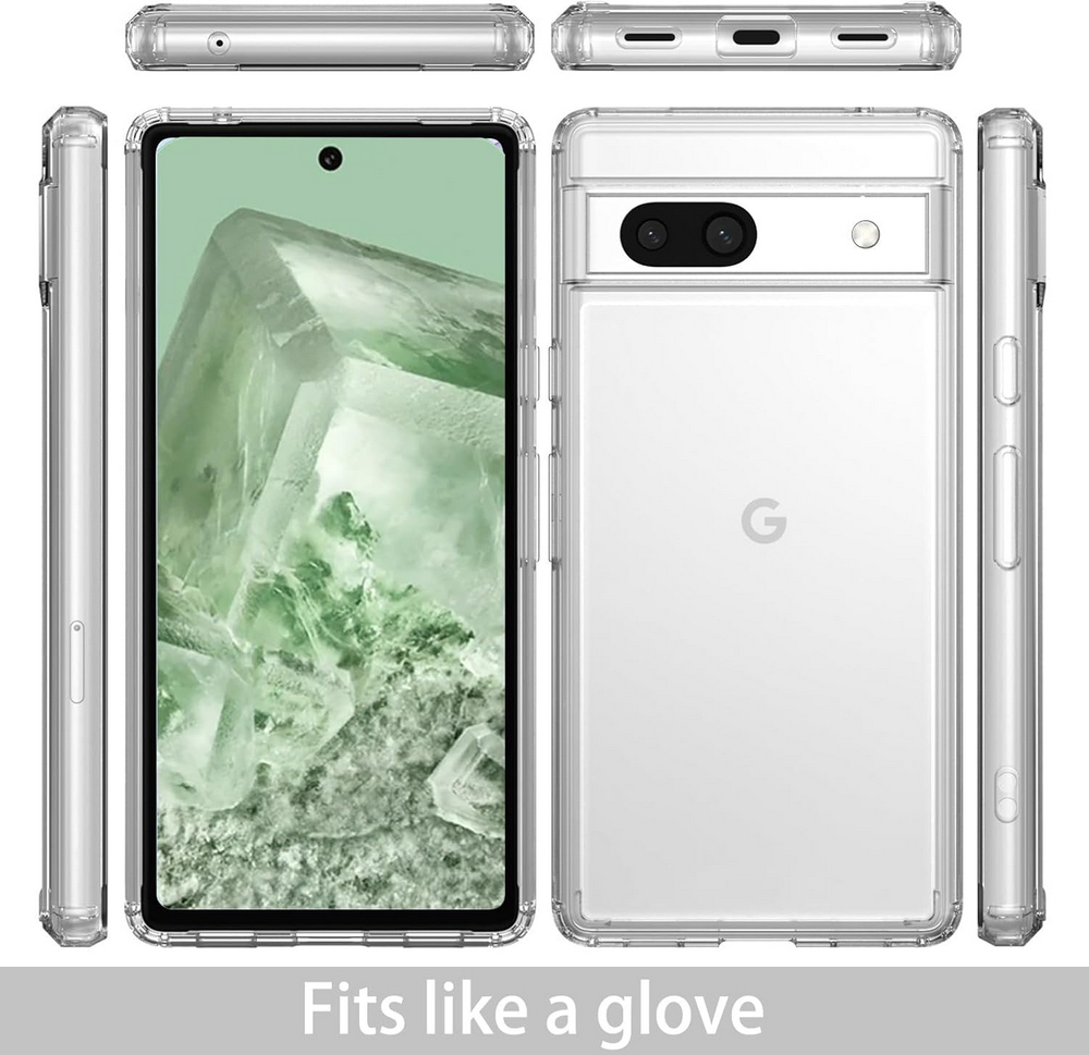 Husa Transparenta Crystal Clear pentru Google Pixel 8a, Protectie Militara, Antisoc, Rezistenta la Zgarieturi [5]