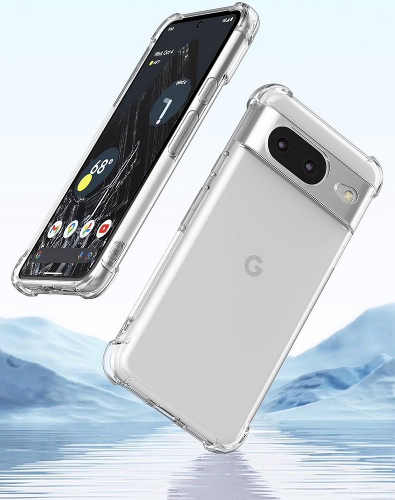 Husa Transparenta pentru Google Pixel 8 (2023), Foluu, Silicon TPU Flexibil, Rezistenta la Zgarieturi, Colturile Intarite, Antisoc [2]