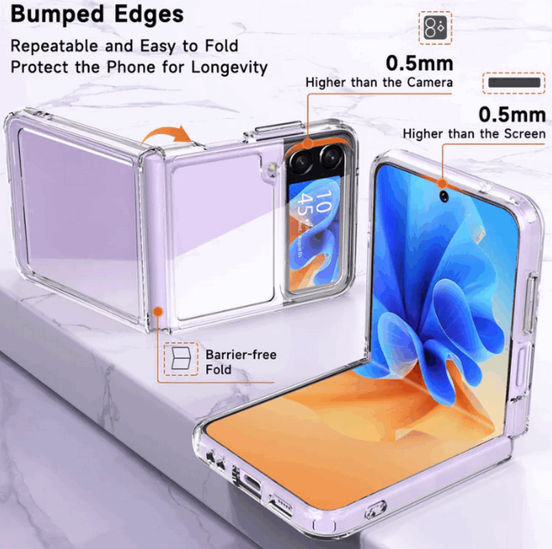 Husă transparentă pentru Samsung Galaxy Z Flip 4, BESINPO [4]