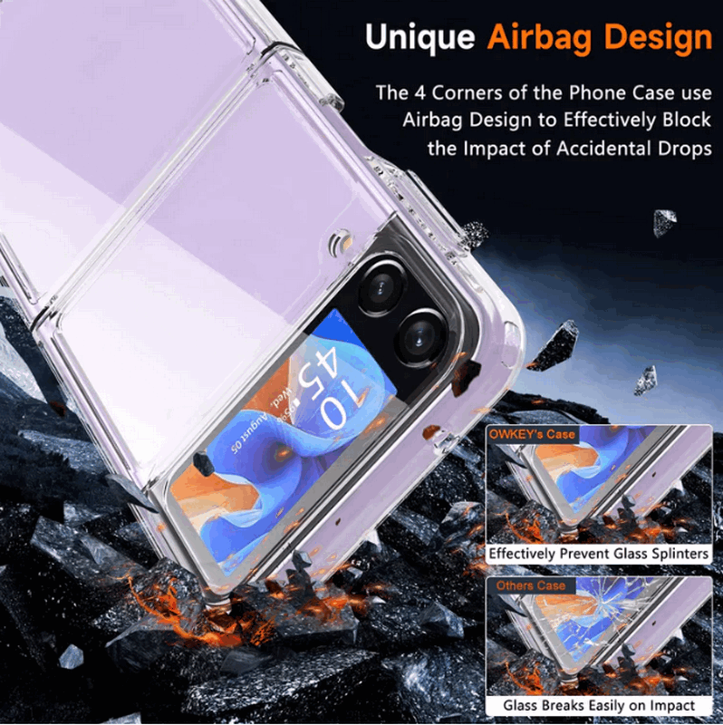 Husă transparentă pentru Samsung Galaxy Z Flip 4, BESINPO [3]